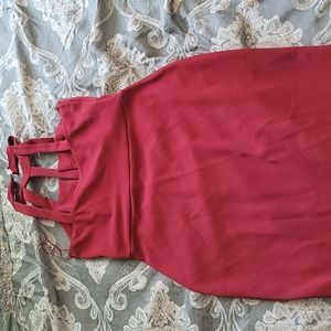 Burgundy Dress